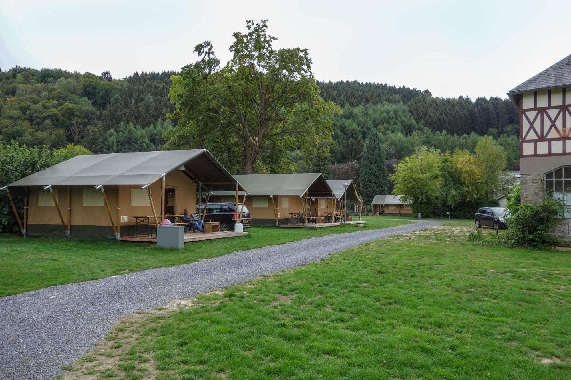 Safari tent at Camping Village Sy Ferrières Eksteriør bilde